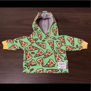 Purl Lamb baby pizza hoodie - 0-6mo